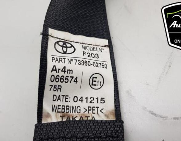 Safety Belts TOYOTA AURIS (_E18_), TOYOTA AURIS Estate (_E18_)