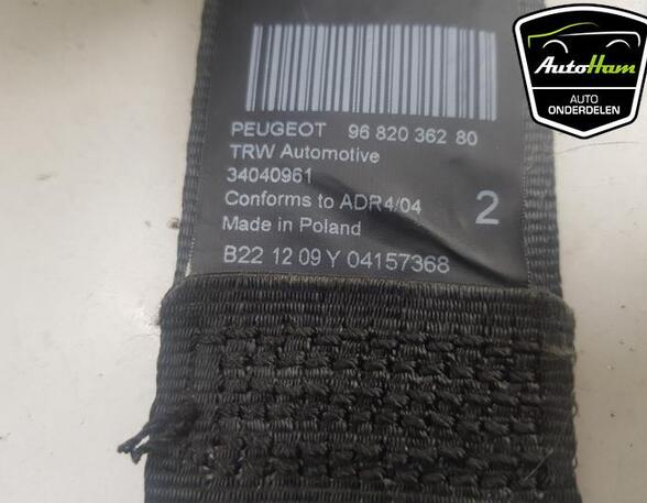 Safety Belts PEUGEOT 3008 MPV (0U_)