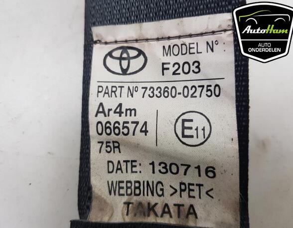 Safety Belts TOYOTA AURIS (_E18_), TOYOTA AURIS Estate (_E18_)