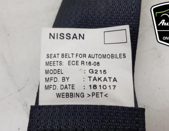 Safety Belts NISSAN QASHQAI II SUV (J11, J11_)