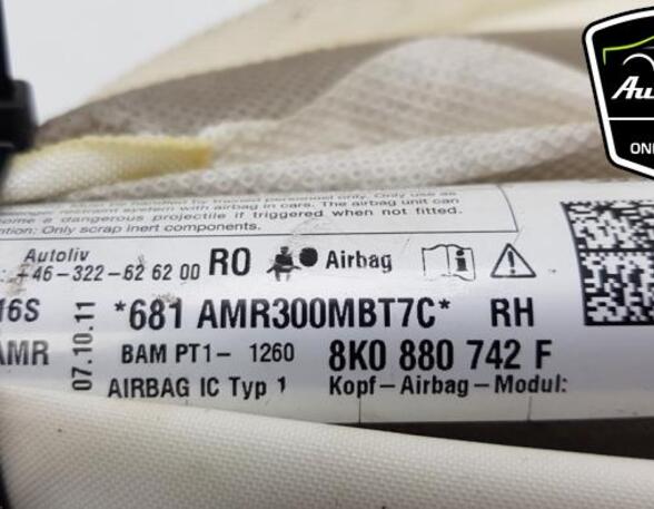 Roof Airbag AUDI A4 (8K2, B8), AUDI A4 (8W2, 8WC, B9), AUDI A4 Avant (8K5, B8), AUDI A5 Sportback (8TA)