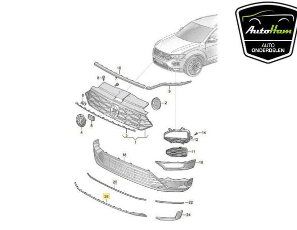 Spoiler VW T-ROC (A11, D11)