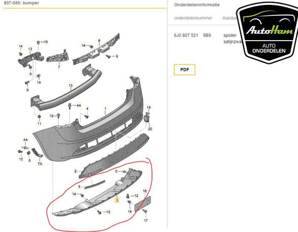 Spoiler SEAT IBIZA IV (6J5, 6P1), SEAT IBIZA IV SC (6J1, 6P5)