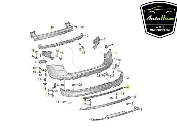 Sierpaneel bumper SEAT ATECA (KH7, KHP)