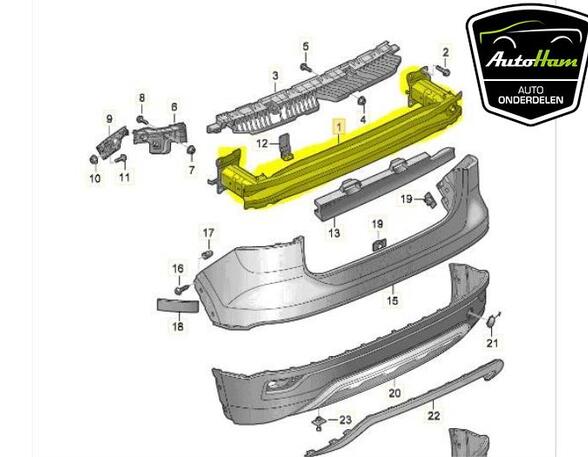 
Stoßstangenträger hinten VW T-Cross C11 2GM807305 P21440301
