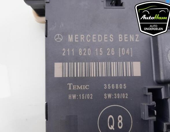 Central Locking System MERCEDES-BENZ E-CLASS T-Model (S211), MERCEDES-BENZ E-CLASS (W211)