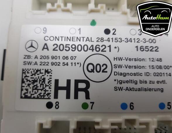 Central Locking System MERCEDES-BENZ C-CLASS T-Model (S205), MERCEDES-BENZ C-CLASS (W204), MERCEDES-BENZ C-CLASS (W205)