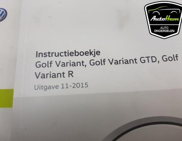 Operation manual VW GOLF VII Variant (BA5, BV5)