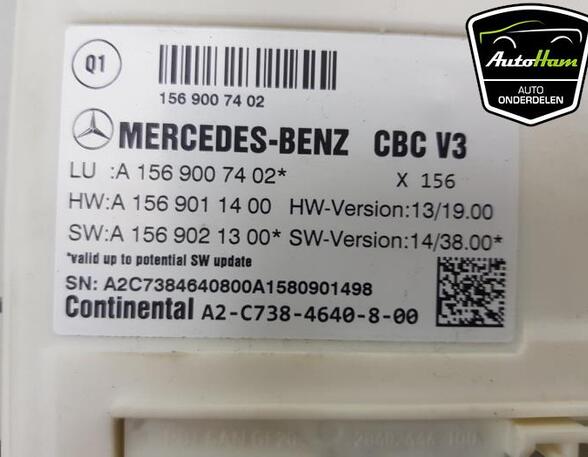 Control unit central electric (BCM) MERCEDES-BENZ A-CLASS (W176), MERCEDES-BENZ CLA Coupe (C117), MERCEDES-BENZ B-CLASS (W246, W242)