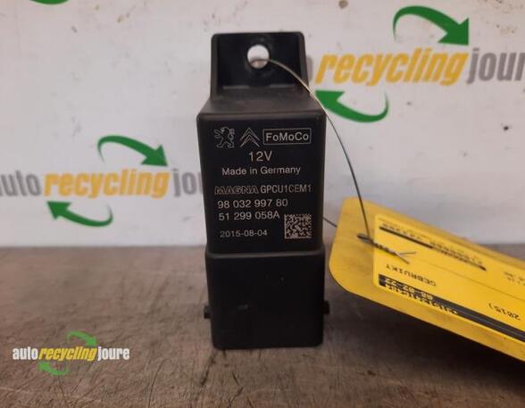 Glow Plug Relay Preheating CITROËN BERLINGO Box Body/MPV (B9)