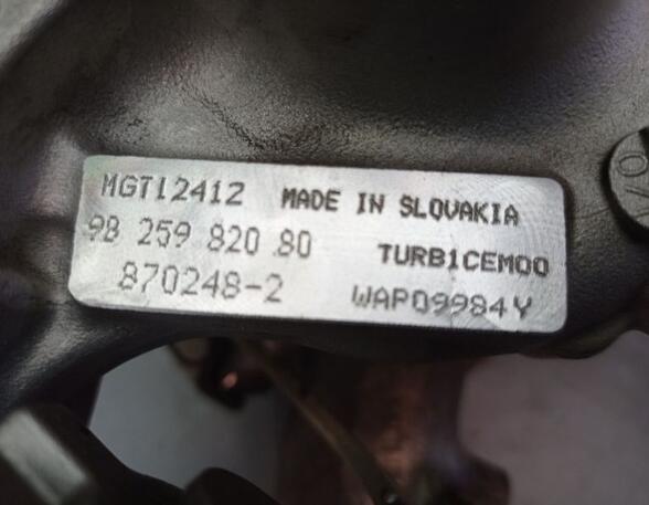 Turbocharger PEUGEOT 2008 I (CU_)