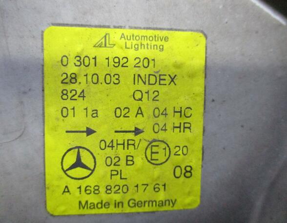 Headlight MERCEDES-BENZ A-Klasse (W168)