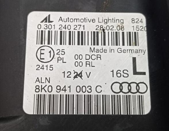 Scheinwerfer Xenon links  AUDI A4 (8K2  B8) 1.8 TFSI 88 KW