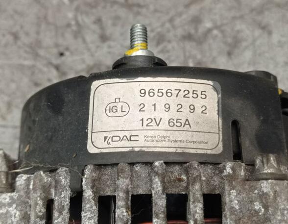 Lichtmaschine Generator 65A 12V CHEVROLET MATIZ M200  M250 0.8 38 KW