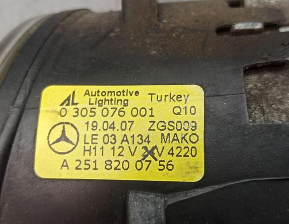 Nebelscheinwerfer links  MERCEDES A-KLASSE (W169) A 180 CDI 80 KW