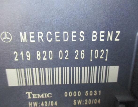 Regeleenheid MERCEDES-BENZ CLS (C219)