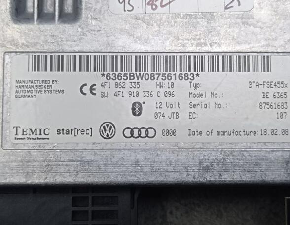 Steuergerät Bluetooth AUDI A4 (8K2  B8) 1.8 TFSI 88 KW