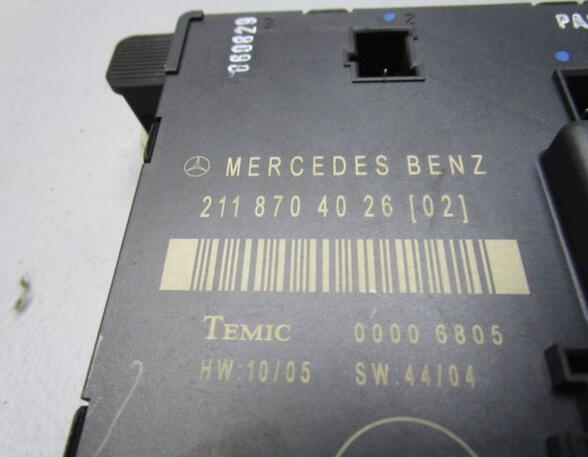 Control unit MERCEDES-BENZ E-CLASS T-Model (S211)