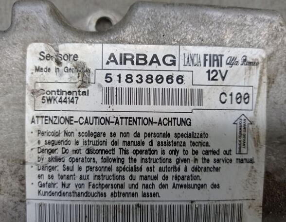Steuergerät Airbag Airbagsteuergerät  FIAT GRANDE PUNTO (199) 1.2 48 KW