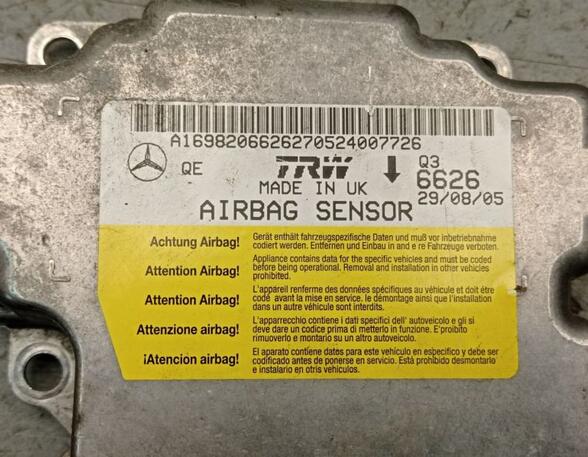 Steuergerät Airbag Airbagsteuergerät  MERCEDES A-KLASSE W169 A 180 CDI 80 KW