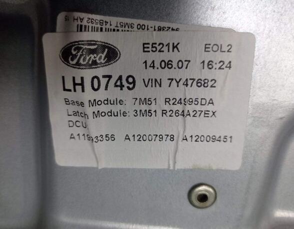 Fensterheber links hinten mit Fensterhebermotor FORD C-MAX (DM2) 1.8 92 KW