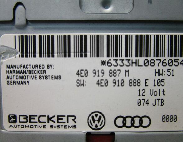 Navigation System AUDI A4 Avant (8K5, B8)