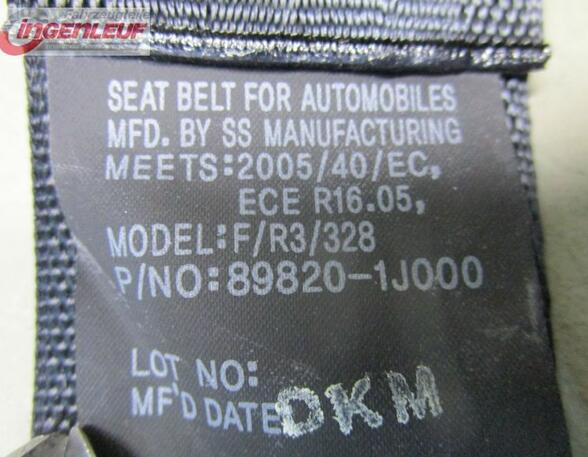 Safety Belts HYUNDAI i20 (PB, PBT)