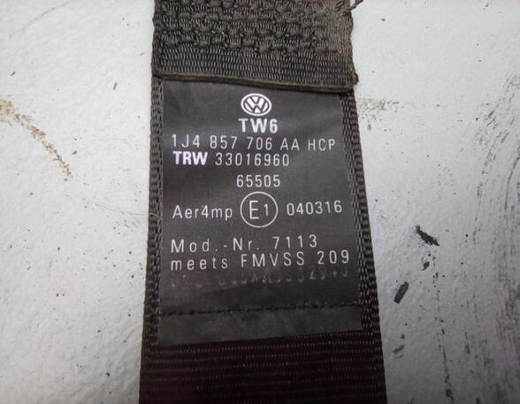 Safety Belts VW Golf IV (1J1)