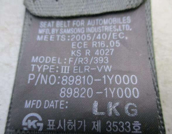 Safety Belts KIA PICANTO (TA)