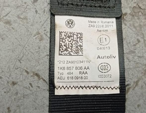 Safety Belts VW GOLF VI (5K1)