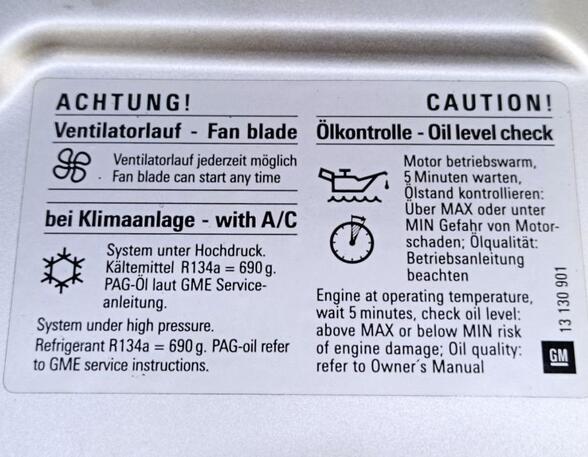 Front Panel OPEL MERIVA A MPV (X03)