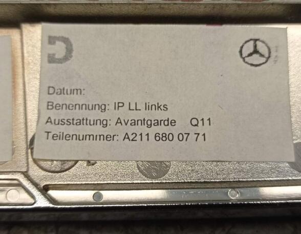 Sierpaneel bumper MERCEDES-BENZ E-CLASS (W211)