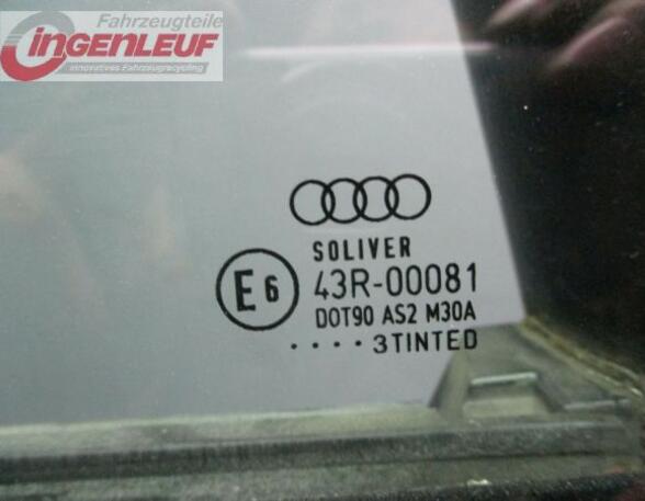 Seitenscheibe Türscheibe rechts hinten Mit Fensterheber und Fensterrahmen AUDI A4 (8E2  B6) S4 QUATTRO 253 KW