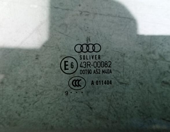 Seitenscheibe Türscheibe links hinten  AUDI A4 AVANT (8K5  B8) 2.0 TDI 88 KW