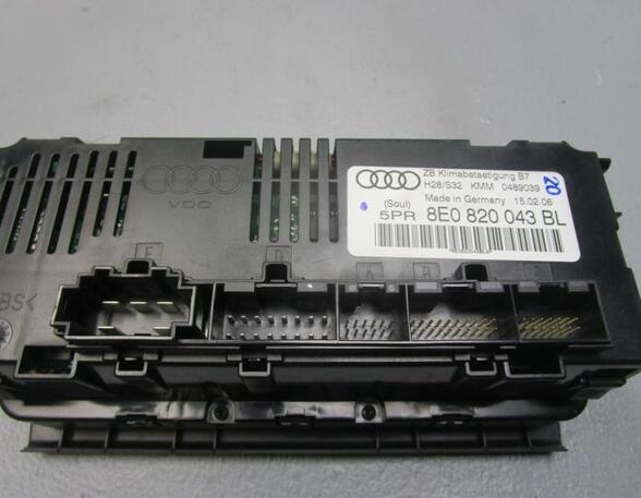 Air Conditioning Control Unit AUDI A4 Avant (8ED, B7)