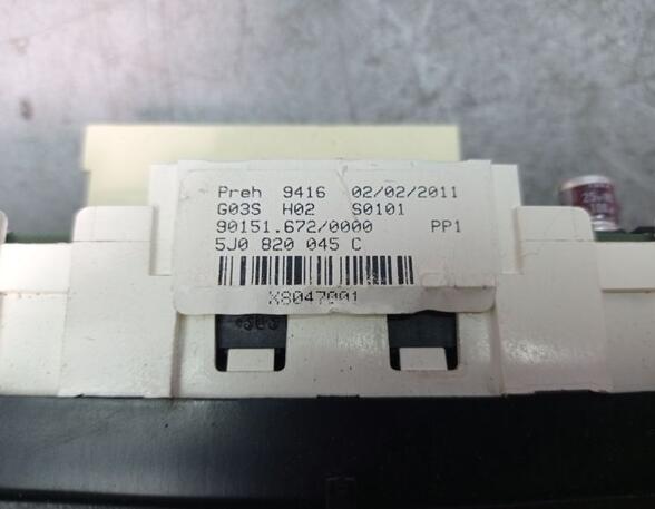 Air Conditioning Control Unit SKODA FABIA II Combi (545)