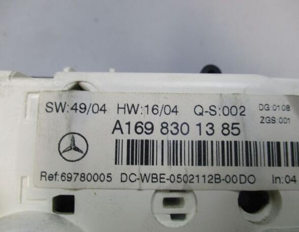 Air Conditioning Control Unit MERCEDES-BENZ A-CLASS (W169)