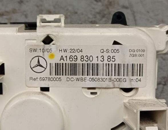 Air Conditioning Control Unit MERCEDES-BENZ A-CLASS (W169)