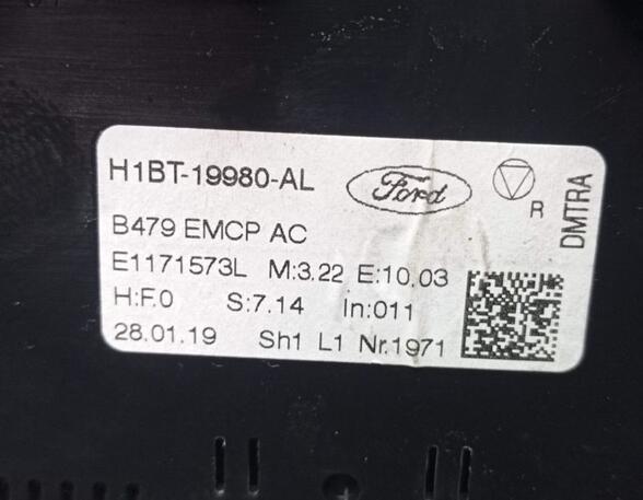 Air Conditioning Control Unit FORD FIESTA VII (HJ, HF)