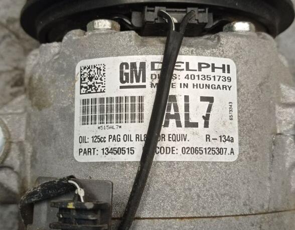 Air Conditioning Compressor OPEL MERIVA B MPV (S10)