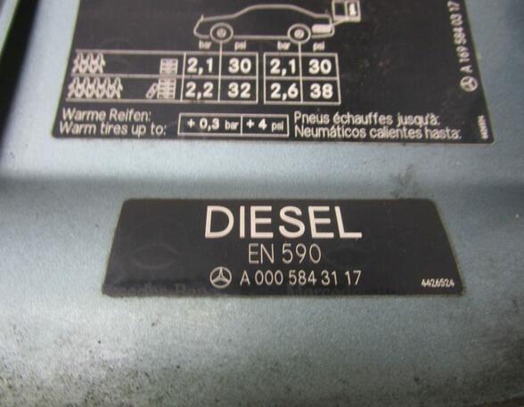 Tankklappe Tankdeckel 958 Quellblau Metallic MERCEDES A-KLASSE (W169) A 180 CDI 04-08 80 KW