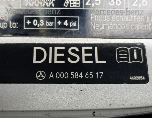 Fuel Tank Filler Flap MERCEDES-BENZ B-Klasse (W245)