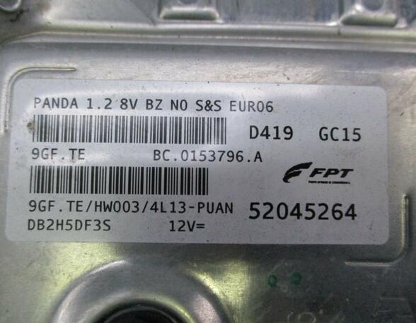 Steuergerät Motor Zündschloss 2x Schlüssel FIAT PANDA (312) 1.2 51 KW