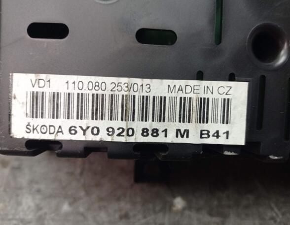 Control unit for engine SKODA FABIA I (6Y2)