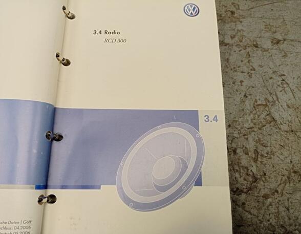 Operation manual VW Golf V (1K1)