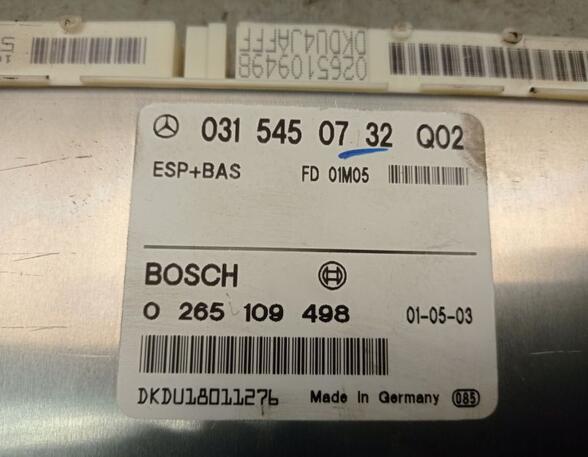 Control unit for electronic stability program ESP MERCEDES-BENZ E-Klasse (W210)