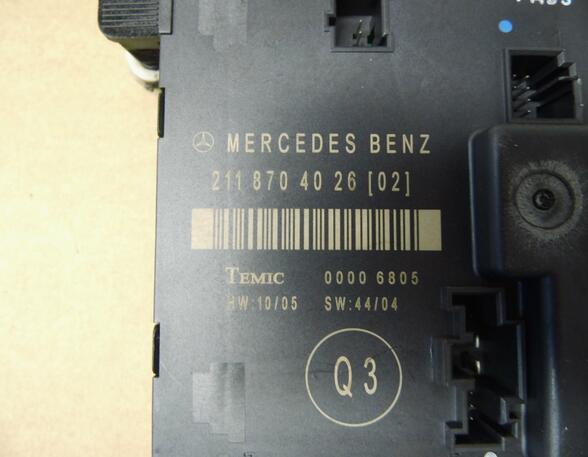 Engine Management Control Unit MERCEDES-BENZ E-KLASSE T-Model (S211)