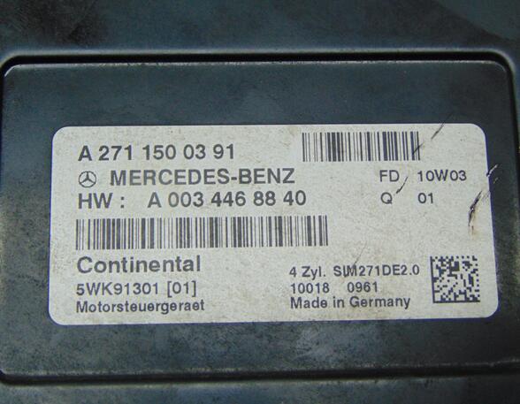 Engine Management Control Unit MERCEDES-BENZ C-Klasse (W204)