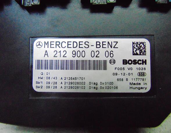 Engine Management Control Unit MERCEDES-BENZ E-Klasse T-Model (S212)