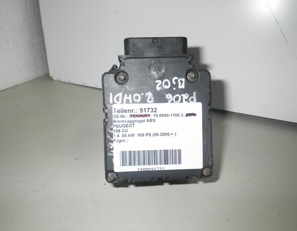 Abs Hydraulic Unit PEUGEOT 206 CC (2D)